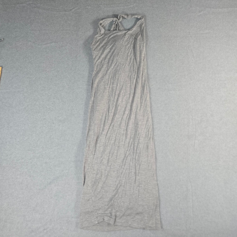 Popular Basics Womens Gray Sleeveless Racerback Knot Back Maxi Dress DA5752 S